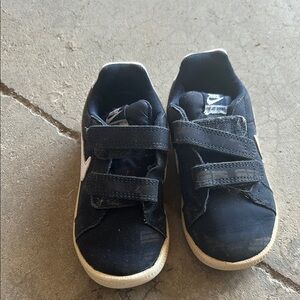 Nike Blue and White Sneakers with Velcro Straps